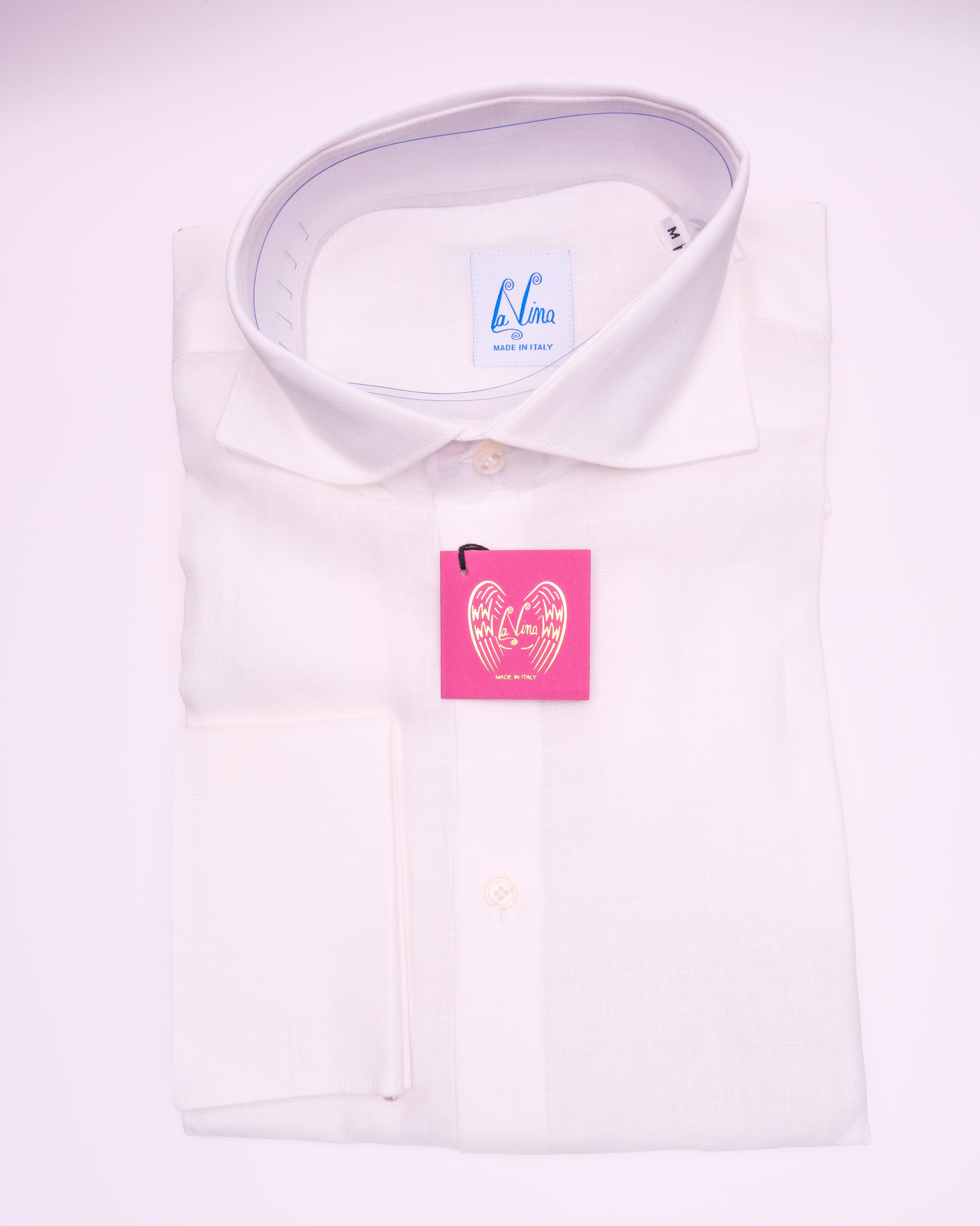 Long Cufflinks - White Linen